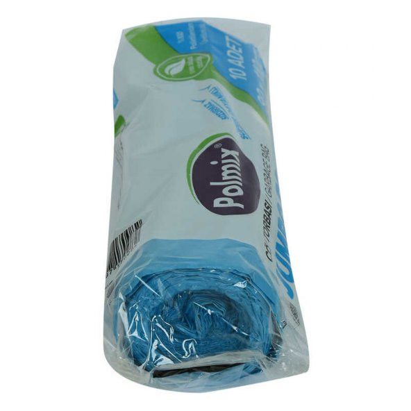 Çöp Torbası Jumbo Boy 80x110Cm 220Gr 27Mikron 90Lt Mavi Rulo 10 Adet - 3