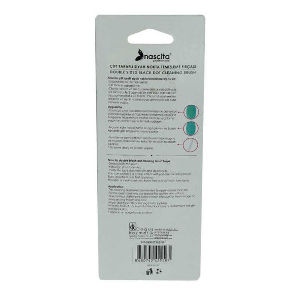 Profesyonel Çift Taraflı Siyah Nokta Temizleme Fırçası 2 Li 1 Paket - 3