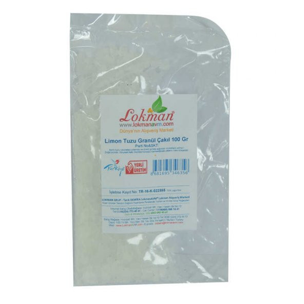 Limon Tuzu Granül Çakıl 100 Gr Paket - 4