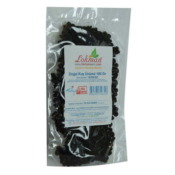 Kuş Üzümü Doğal 100 Gr Paket - 4