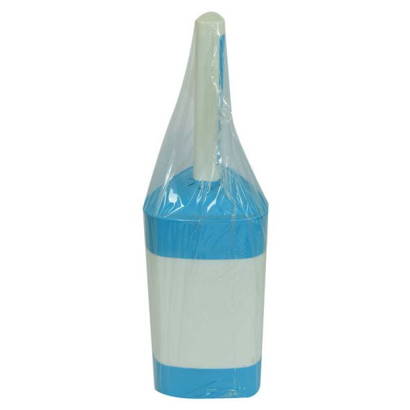 Plastik Elegant Muhafazalı Tuvalet Klozet Fırça Takımı Karışık Renk ZP-150 - 4