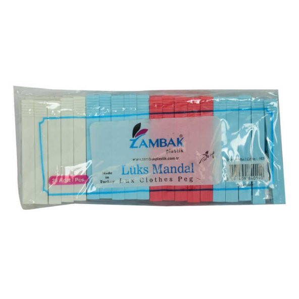 Plastik Lüks Çamaşır Mandalı Karışık Renk Kod-103 - 2