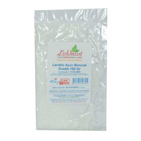 Lavabo Açıcı Boncuk Kostik 100 Gr Paket - Resim 2