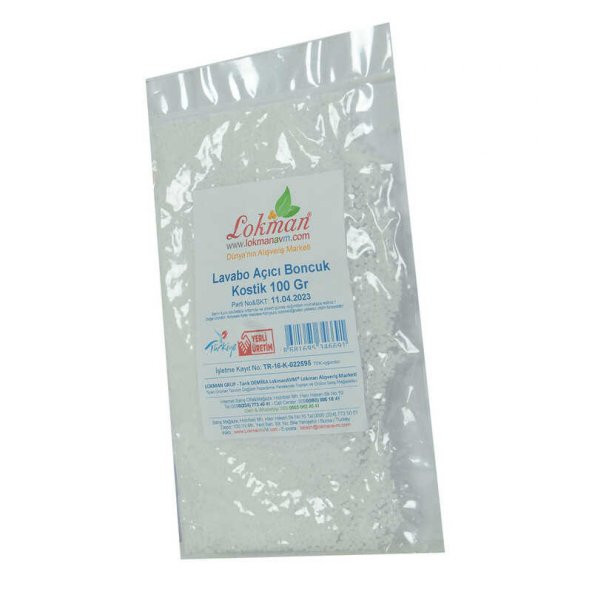 Lavabo Açıcı Boncuk Kostik 100 Gr Paket - Resim 6