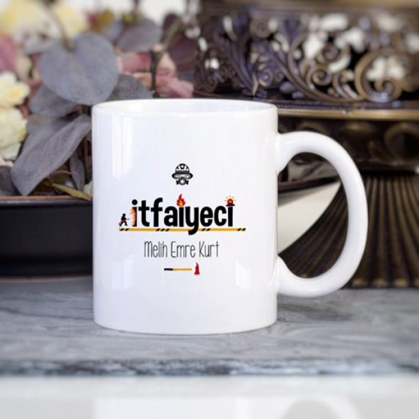 Kişiye Özel İtfaiyeci Kupa Bardak