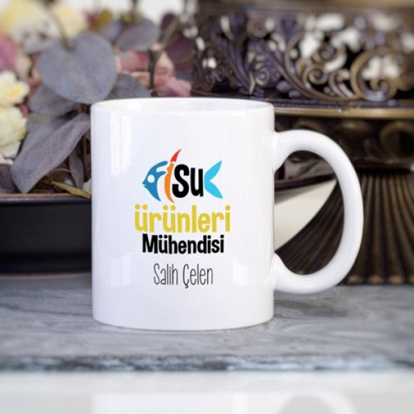 Kişiye Özel Su Ürünleri Mühendisi Kupa Bardak