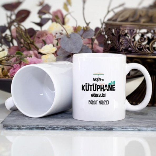 Kişiye Özel Arşiv ve Kütüphane Görevlisi Kupa Bardak - 2