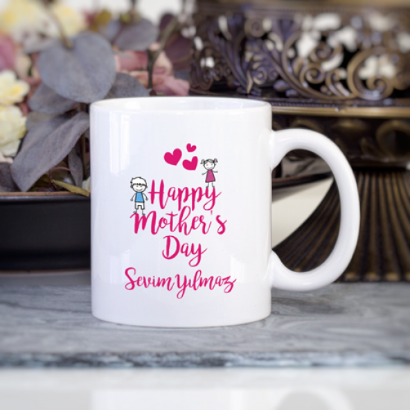 Kişiye Özel Happy Mothers Day Anneler Günü Kupa Bardak