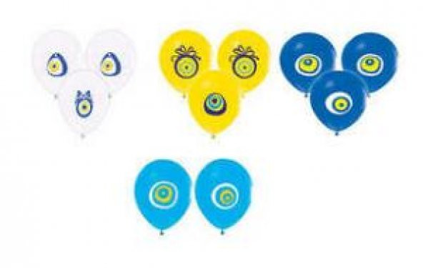 BALON NAZAR BONCUĞU KARIŞIK 100 ADET ürün görseli
