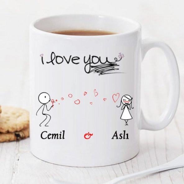 I Love You Kişiye Özel Kupa Pi160