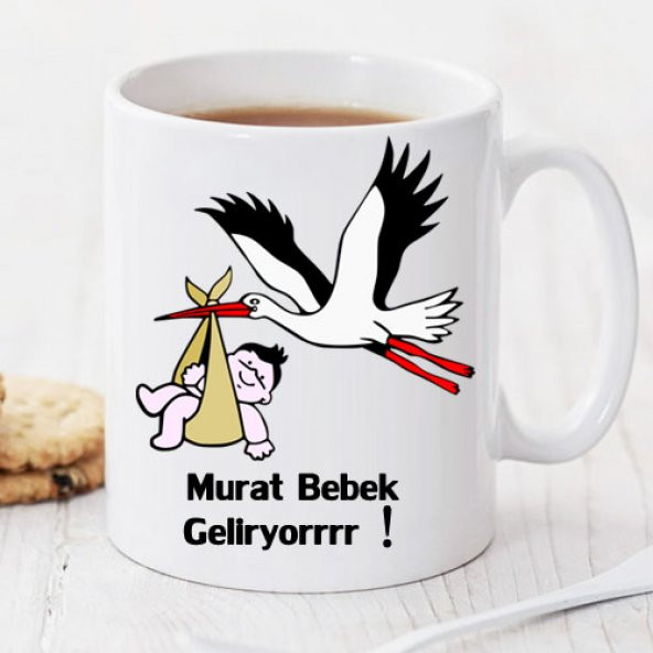 Bebek Geliyor Kişiye Özel Kupa Pi128