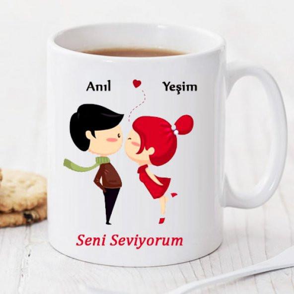 Seni Seviyorum Kişiye Özel Kupa Pi45