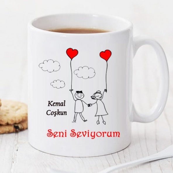 Seni Seviyorum Kişiye Özel Kupa Pi33
