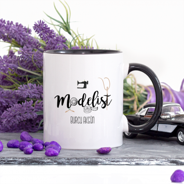 Kişiye Özel Lacivert Renkli Modelist Kupa Bardak ürün görseli