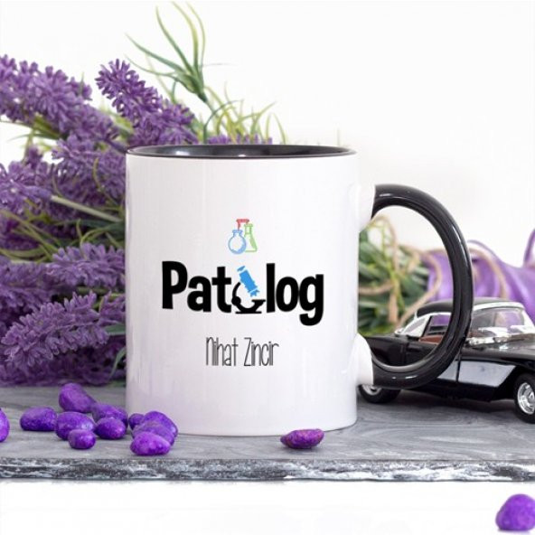 Kişiye Özel Patolog Kupa Bardak - Lacivert ürün görseli