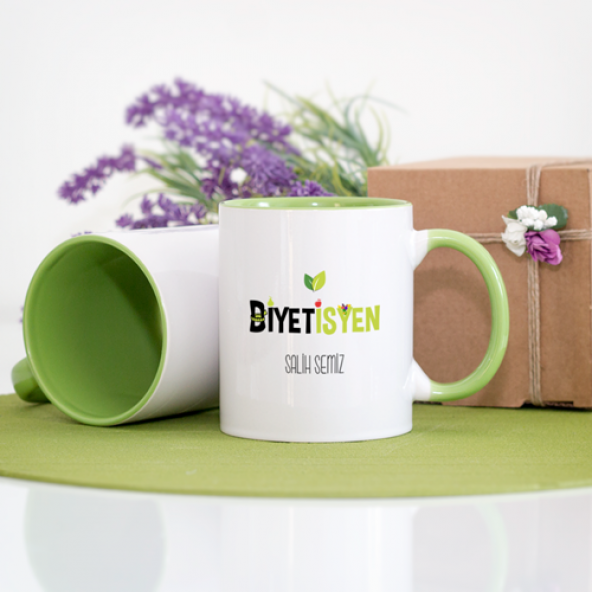 Kişiye Özel Diyetisyen Kupa Bardak - Yeşil - Resim 2