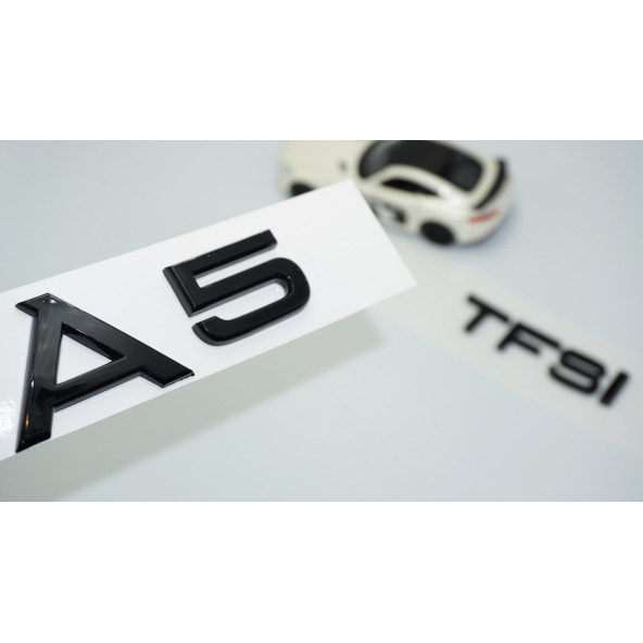 DK Tuning Audi A5 TFSi Parlak Siyah ABS 3M 3D Bagaj Yazı Logo
