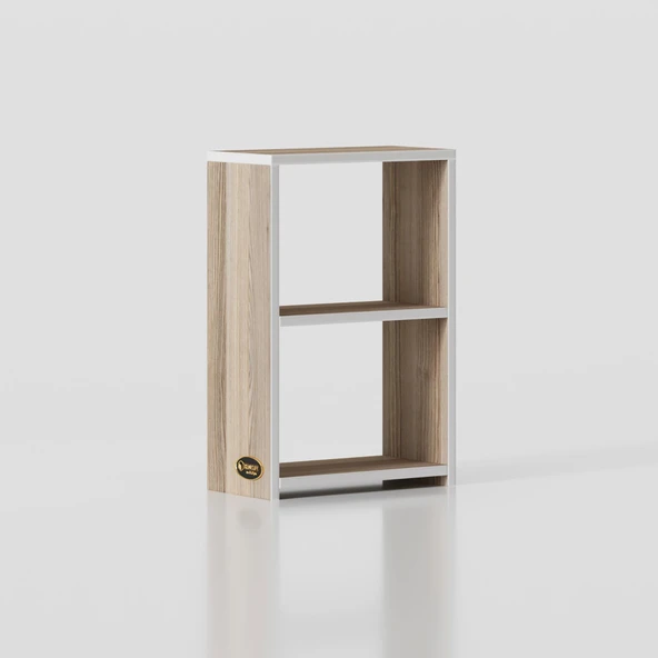 Kenzlife kitaplık süper ga 060*40*19 crd 2 katlı tek bölme ofis mutfak banyo dolabı arkalıksız - Resim 3