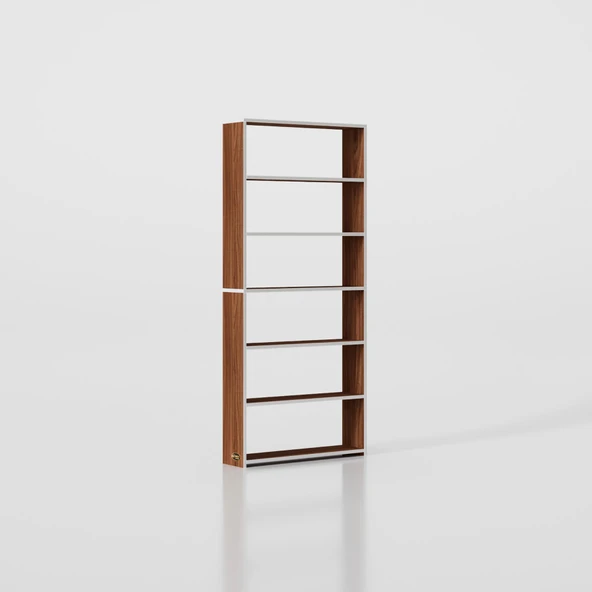 Kenzlife kitaplık süper ga 180*80*19 cvz 6 katlı tek bölme çift bölme opsiyonlu ofis mutfak banyo dolabı arkalıksız - Resim 4