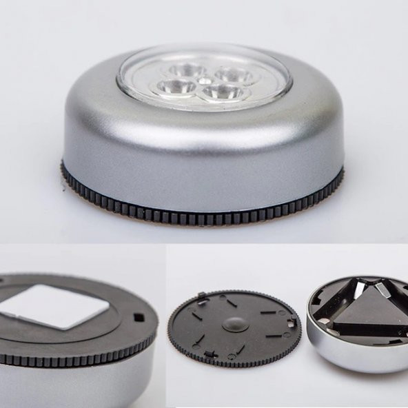 Gar- Çekmece - Dolap Köşe Aydınlatıcı Kablosuz  Pilli Led Spot Mutfak Lamba Stick - 5