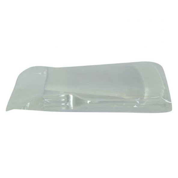 Plastik Çatal Ekonomik 1654 mm Şeffaf 100 Adet 1 Paket - 6