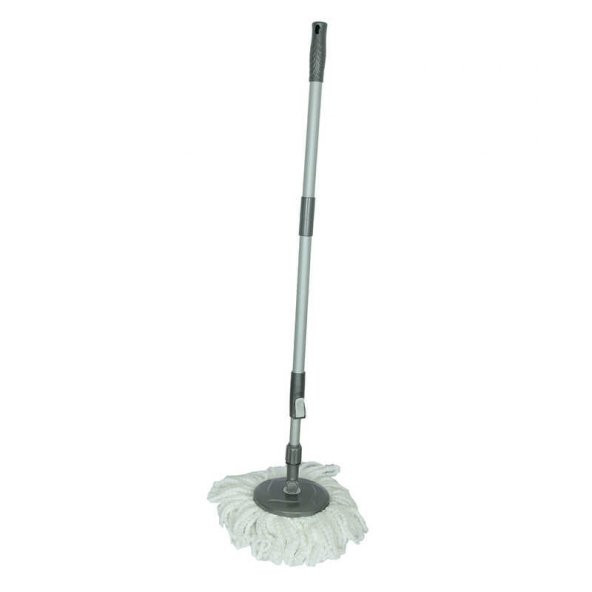 Spin Mop Temizlik Seti 360 Derece Döner Başlıklı Kova+Mop+Paspas+Sap Karışık Renk - 3