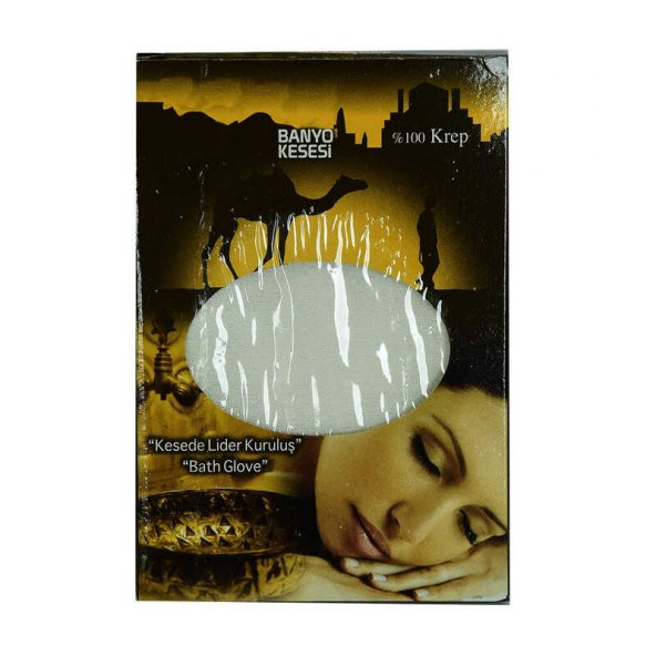 Yüzde 100 Krep Yüz ve Vücut Kesesi Beyaz 17x24 - 4