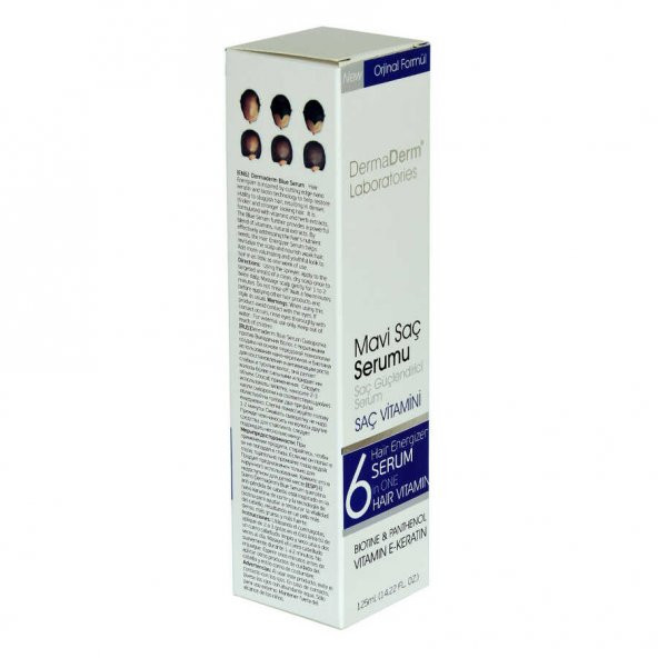 Mavi Saç Serumu Saç Güçlendirici Serum (Biotin Panthenol Vitamin E-Keratin) 125 ML - 5