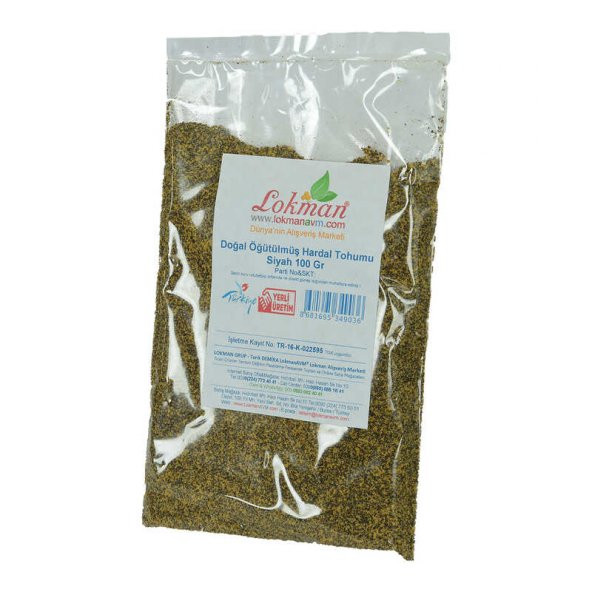 Hardal Tohumu Öğütülmüş Doğal Siyah 100 Gr Paket - 4