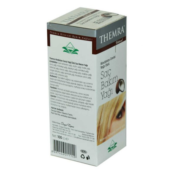 Bitkisel Hindistan Cevizi Yağı Özlü Permalı ve Boyalı Saç Bakım Yağı 100 cc - 4