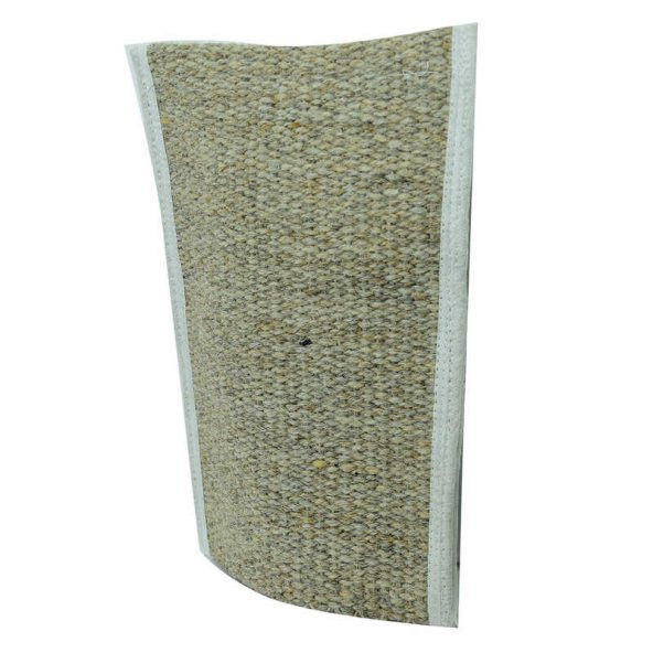 Doğal Keçi Kılı El Geçmeli Sırt ve Vücut Kesesi Bej 26x18 - 6