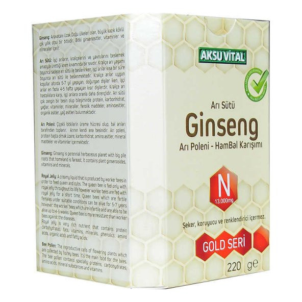 Arı Sütü Ginseng Polen Bal Karışımı 220 Gr - 5