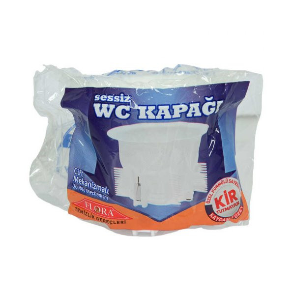 Sessiz Wc Kapağı Çift Mekanizmalı Kir Tutmayan Kaygan Yüzey Kod Beyaz Renk - 3