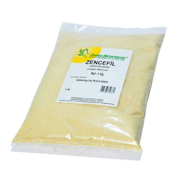 Doğal Öğütülmüş Zencefil 1000 Gr Paket - 12