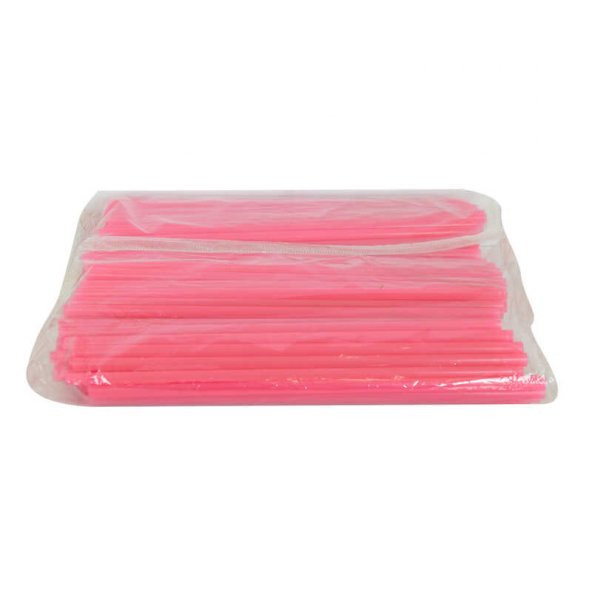 Körüksüz Pipet Ayran Kola Meşrubat Pipeti 19 Cm Kırmızı 150 Adet Paket - 6