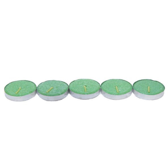 Tea Lights Yeşil Mum 5 li 1 Paket - 5