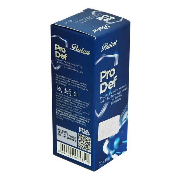 Prodef Propolis Ekstraktı Karanfil ve Nane Yağlı Takviye Edici Gıda 30 ML - 4