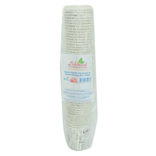 Karton Bardak 4 Oz Kullan At Çay Kahve Sıcak Kağıt Otomat Bardağı 50 Li 1 Paket - 2