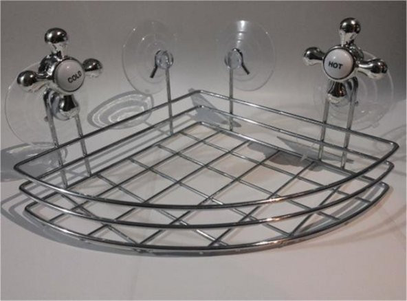 Banyo Organizeri - Çok Amaçlı Köşe Organizer Vantuzlu - 2