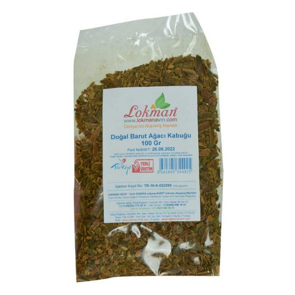 Doğal Barut Ağacı Kabuğu 100 Gr Paket ürün görseli