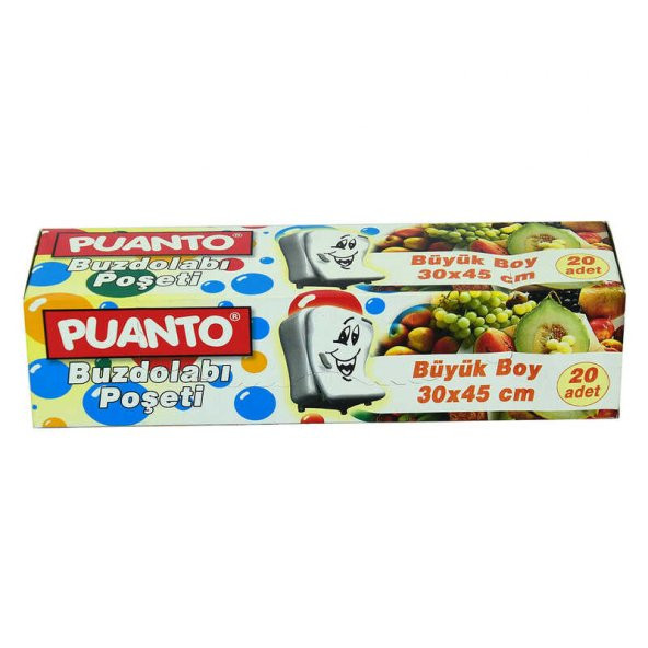 Buzdolabı Poşeti Büyük Boy 30x45 Cm 20 Adet - 2