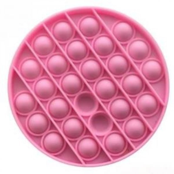 Yuvarlak Tek Renk Pop Push İt Anti Stres Baloncukları Bubble Fidget - 2