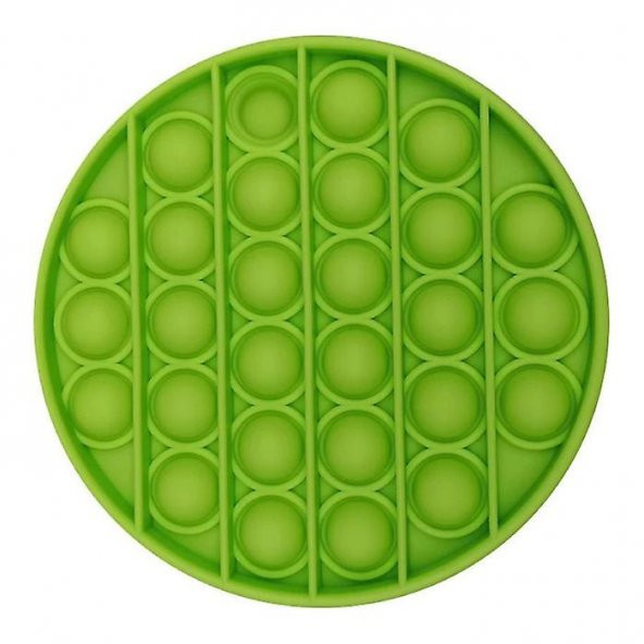 Yuvarlak Tek Renk Pop Push İt Anti Stres Baloncukları Bubble Fidget - 4