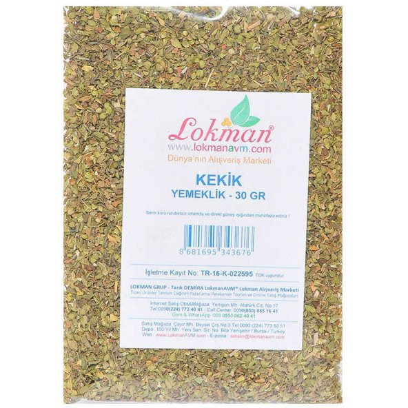 Kekik 30 Gr Paket - 4