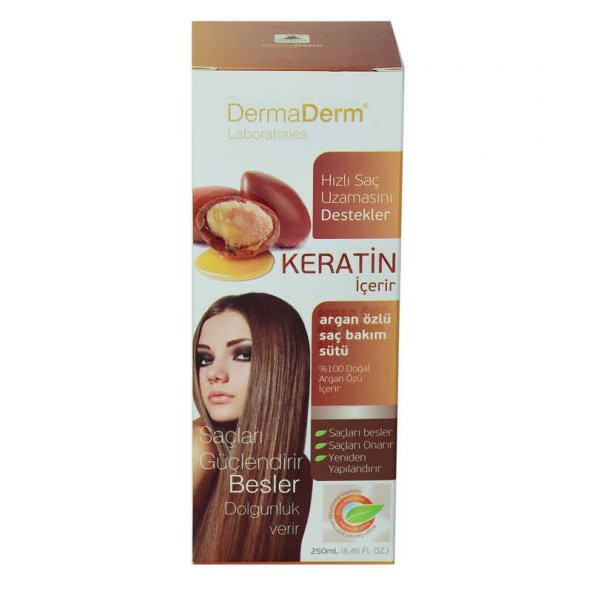 Keratinli Argan Özlü Saç Bakım Sütü Hızlı Saç Uzamasına Etkili 250 ML - 2