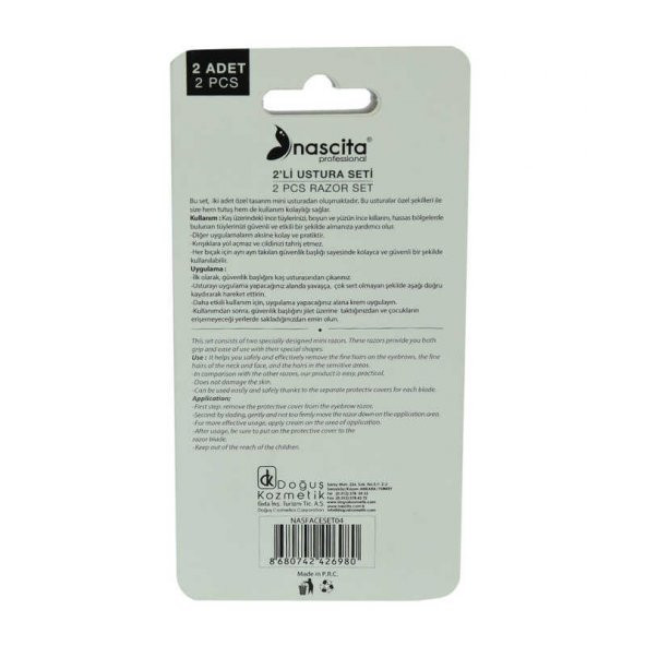 Profesyonel 2 Li Kaş Usturası Seti 1 Paket - 6