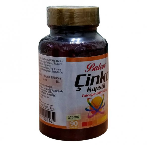 Çinko 375Mg 90 Kapsül - 3