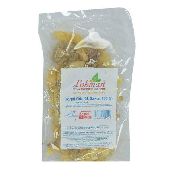 Doğal Günlük Sakızı 100 Gr Paket - 10