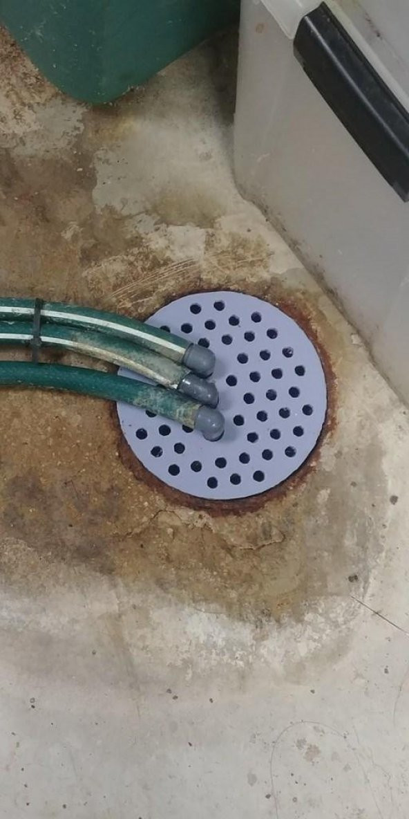 Bodrum Zemin Tahliye Plakası W / Hvac Yoğuşma Tahliye Delikleri Plastik Aparat - 4