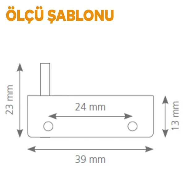 Cam Tutucu Etejer U Tipi Cam Raf Ahşap Menteşesi Krom - 2